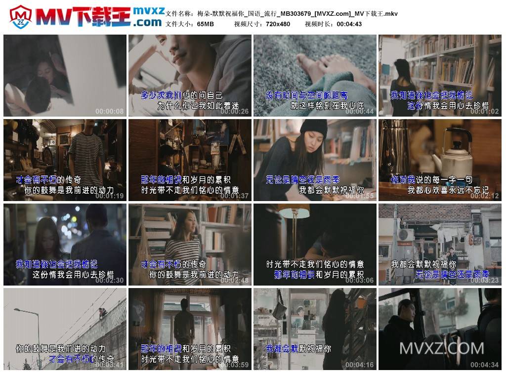 梅朵-默默祝福你_国语_流行_MB303679